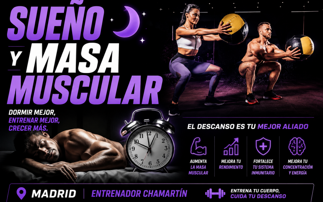 Sueño y masa muscular en Madrid: dormir 5 horas hace perder 60% más músculo que dormir 8 — con la misma dieta