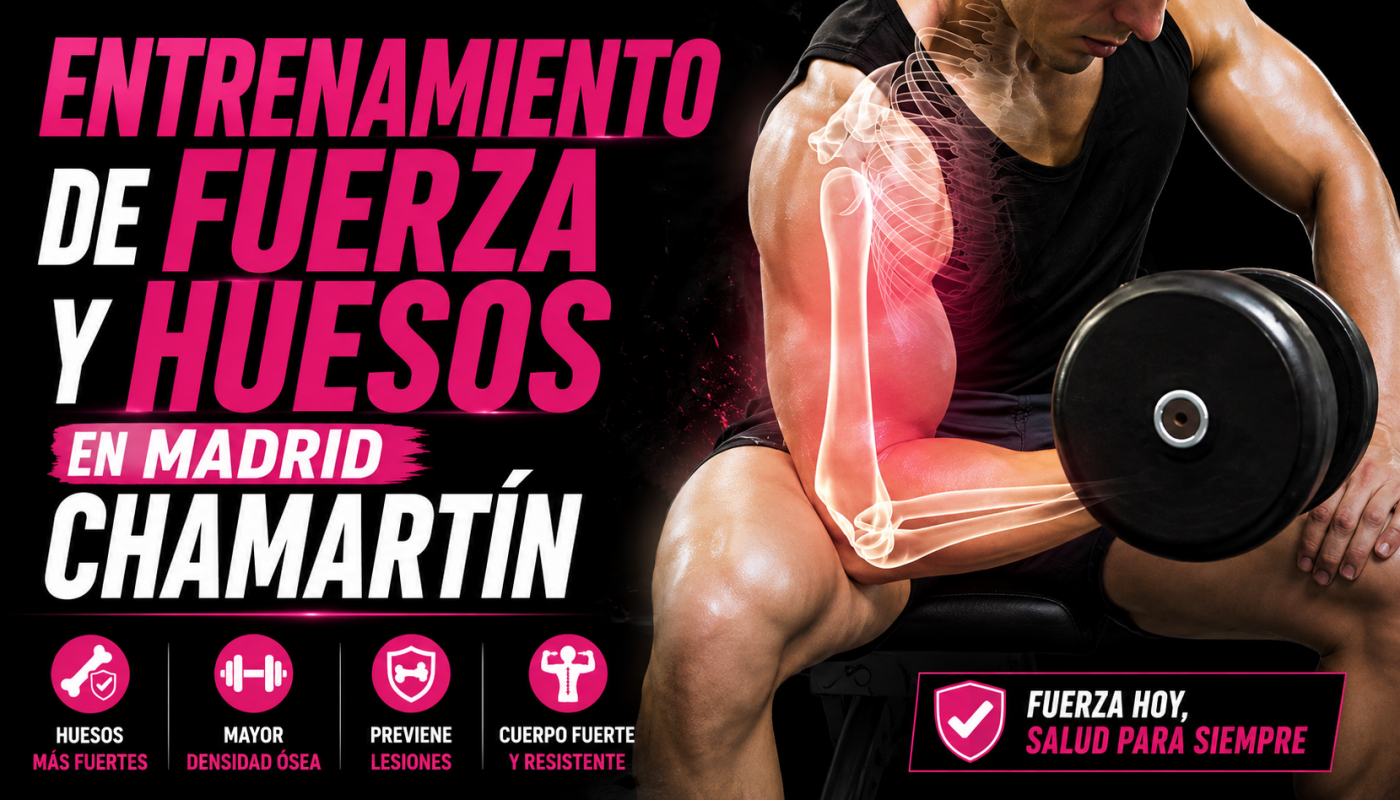 Entrenamiento de fuerza para huesos y osteoporosis en Madrid con Marcos Martín, entrenador personal Chamartín